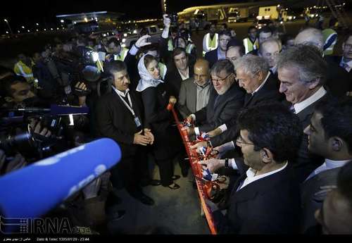 اولین پرواز ایرفرانس به تهران بعد از 8 سال ( عکس)