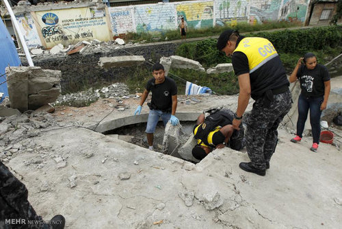 زلزله در اکوادور (عکس)