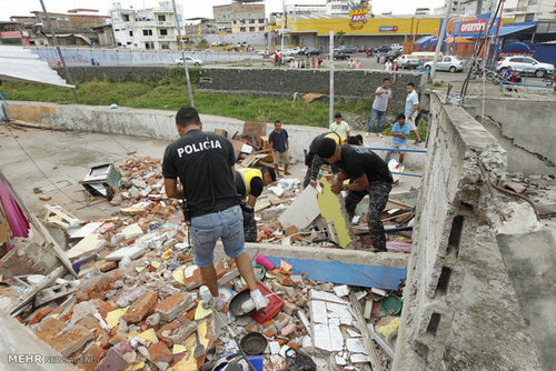 زلزله در اکوادور (عکس)