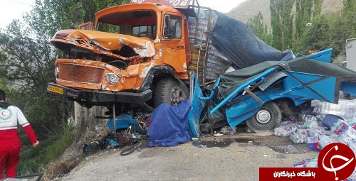 تصادف بسیار وحشتناک در هراز (عکس)