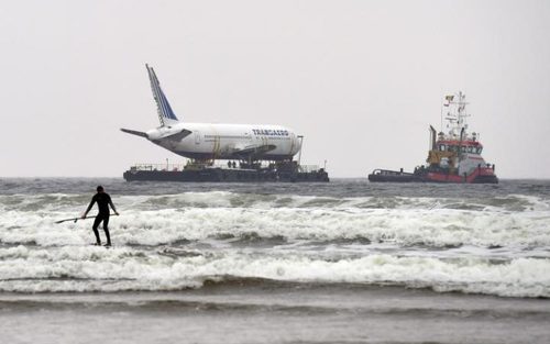 انتقال هواپیمای بویینگ 767 از طریق کشتی – سواحل غربی ایرلند