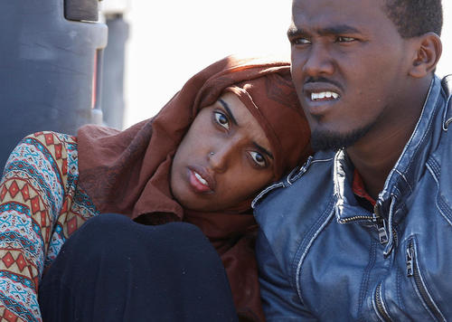 پناهجویان آفریقایی تبار در سواحل ایتالیا