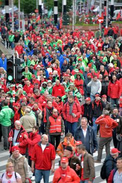 تظاهرات علیه سیاست های ریاضت اقتصادی دولت بلژیک – بروکسل