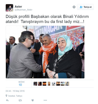 همسر نخست وزیر ترکیه نخست وزیر ترکیه بیوگرافی بن علی ییلدیریم اخبار ترکیه