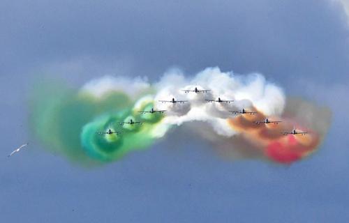 نمایش هوایی در رم در سالگرد تاسیس جمهوری ایتالیا