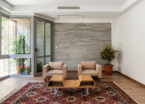 نمای داخلی ساختمان مسکونی اندرزگو