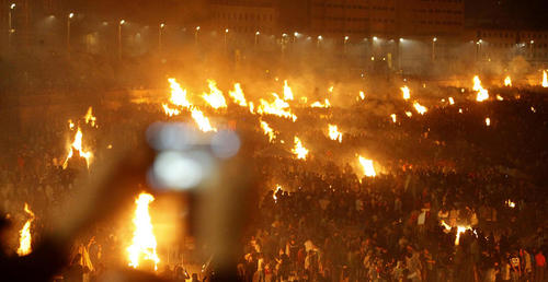 جشنواره آتش در شب در گالیسیا اسپانیا