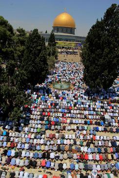 آخرین نماز جمعه ماه رمضان در مسجد الاقصی