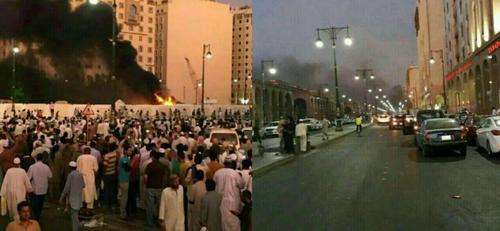 انفجار انتحاری در نزدیکی مسجد النبی در شهر مدینه / عربستان سعودی