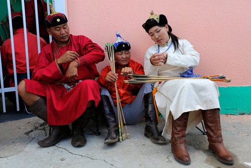جشنواره سنتی تیراندازی در اولان باتور مغولستان