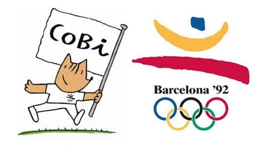 بارسلونا با لوگویی به نام کوبی به استقبال المپیک ۱۹۹۲ رفت.