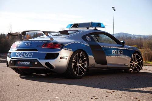 آئودی R8 GTR با سرعت 325 کیلومتر در ساعت- پلیس آلمان