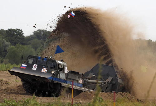 مرحله مسابقات واحدهای مهندسی در مسابقات ارتش های جهان در ولووگراد روسیه