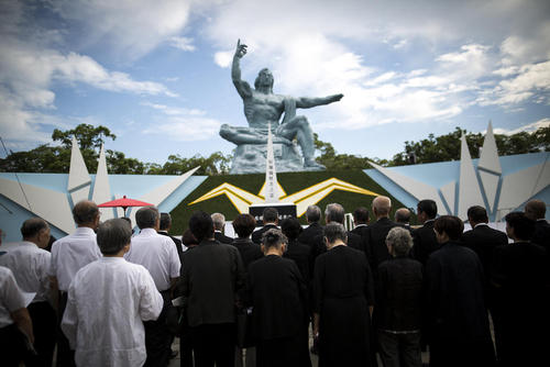 مراسم گرامی داشت قربانیان حمله اتمی به شهر ناگازاکی ژاپن در هفتاد و یکمین سالگرد این فاجعه – پارک صلح ناگازاکی