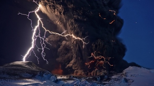 فوران آتشفشانی در ایسلند