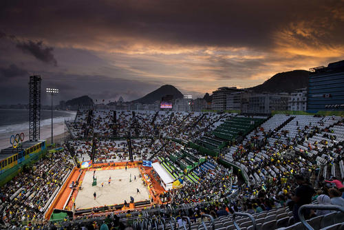 استادیوم محل برگزاری بازی های والیبال ساحلی المپیک ریو 2016