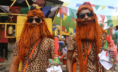 جشنواره ای خیابانی در لالیتپور نپال