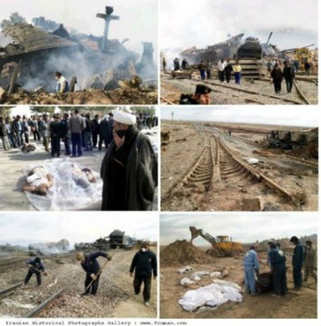 انفجار قطار در نشابور 320 کشته و 460 زخمی برجای گذاشت- 1382