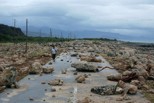 آثار توفان متیو در جزیره گوانتانامو