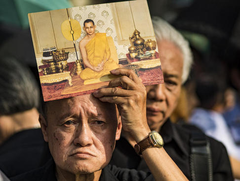 سوگواری برای پادشاه فقید تایلند – بانکوک