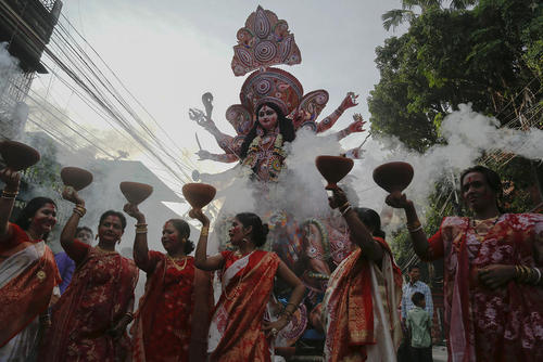 جشنواره ای آیینی در کلکته هند