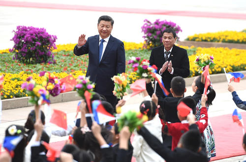استقبال رییس جمهوری چین از همتای فیلیپینی – پکن