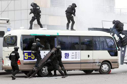 برگزاری رزمایش ضد تروریستی در اینچئون کره جنوبی