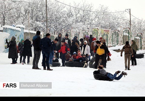 هطول الثلوج في مدينة همدان - إيران (صور)