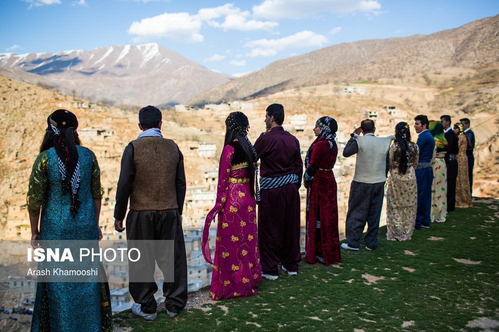 احتفال عيد النوروز في قرية بالنكان - محافظة كردستان الايرانية (صور)