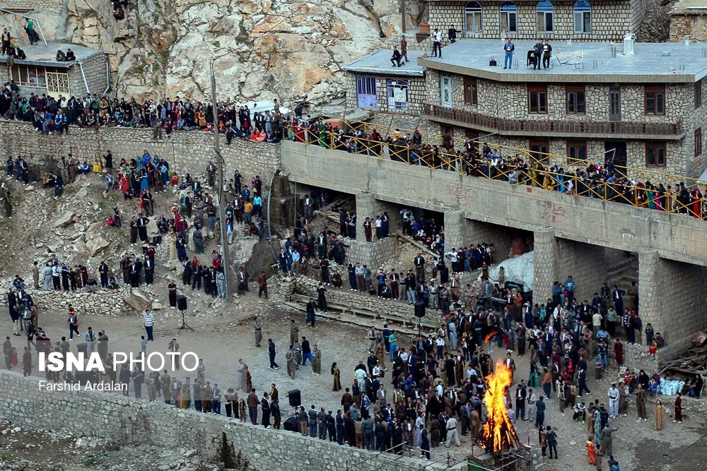 احتفال عيد النوروز في قرية بالنكان - محافظة كردستان الايرانية (صور)
