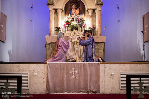 مراسم عيد الفصح في كنيسة القديس سركيس (صور)