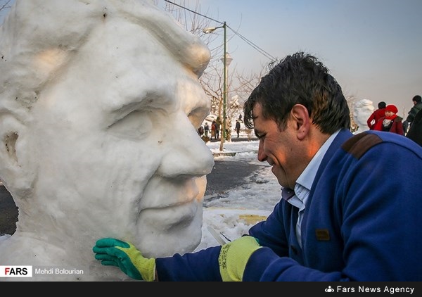 مهرجان التماثيل الثلجية - طهران (صور)
