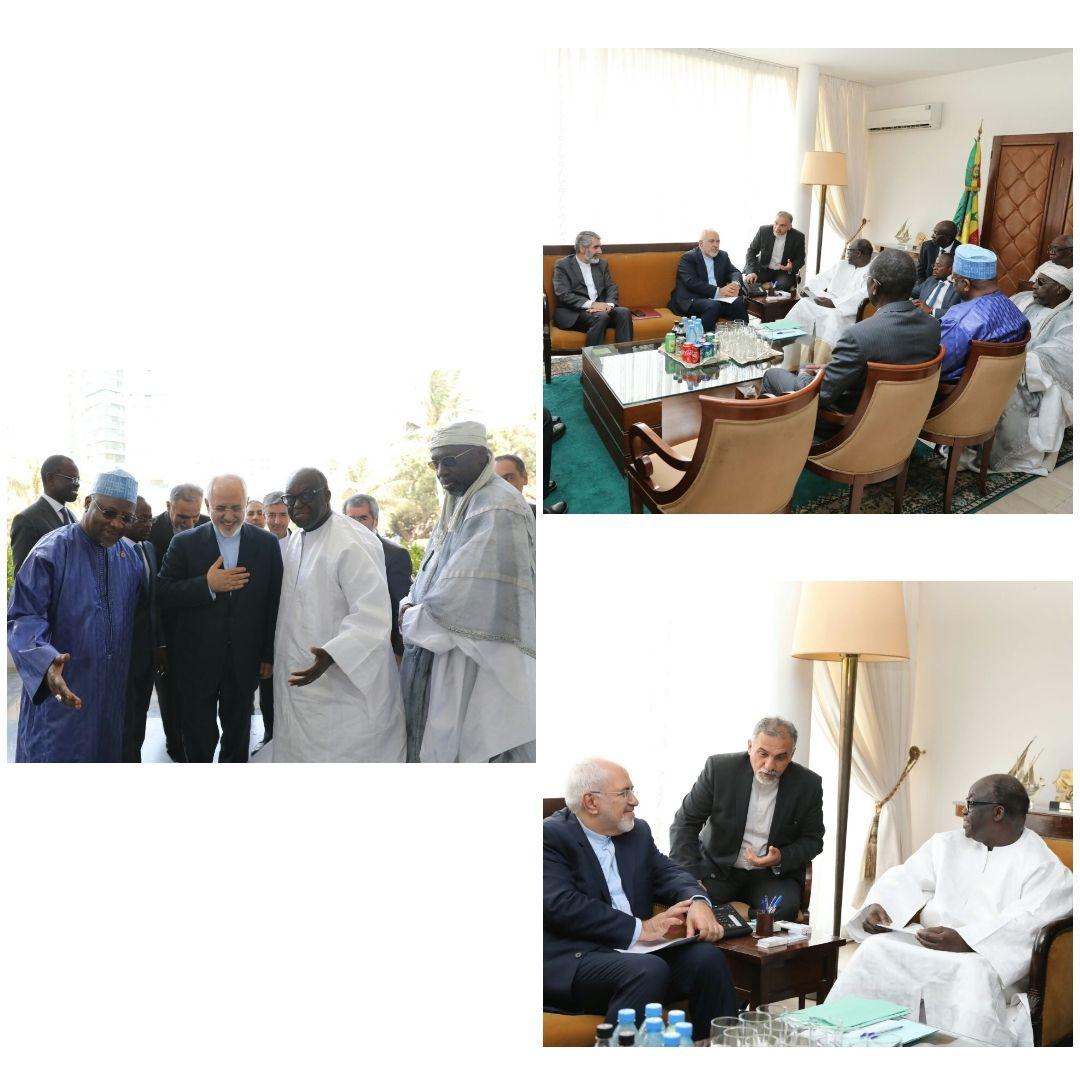 لقاء ظريف برئيس برلمان السنغال (صورة)