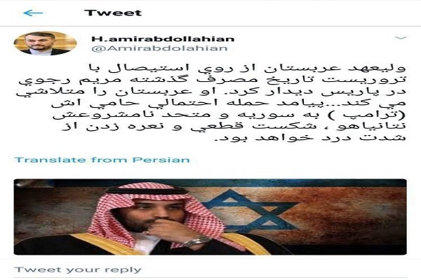 ولي العهد السعودي يلتقي بمريم رجوي في باريس