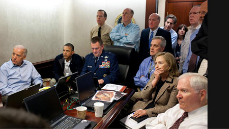 کاخ سفید در روز شکار بن لادن؟