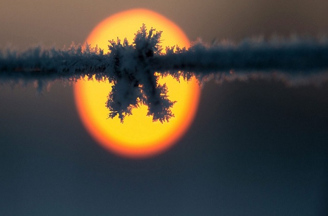 منظره زیبایی از طلوع آفتاب(عکس)