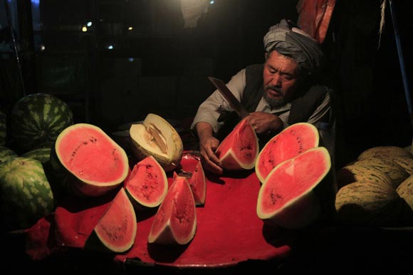 هندوانه فروش در کابل