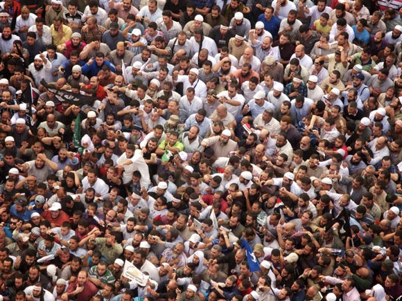 تظاهرات اسلامگرایان مصری در میدان تحریر
