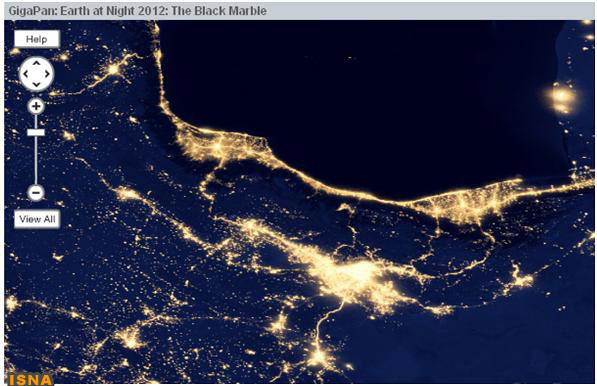 تصویری زیبا از نقشه ایران