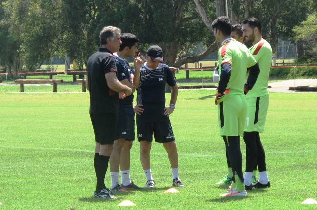 تمرینات نفس گیر کی روش برای بازیکنان تیم ملی ( عکس )