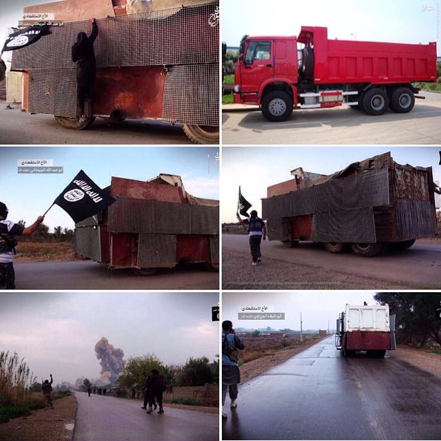 کامیون های انتحاری داعش(عکس)