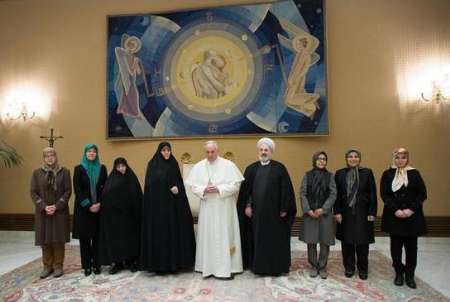 ديدار معاون رئيس جمهور ايران با پاپ