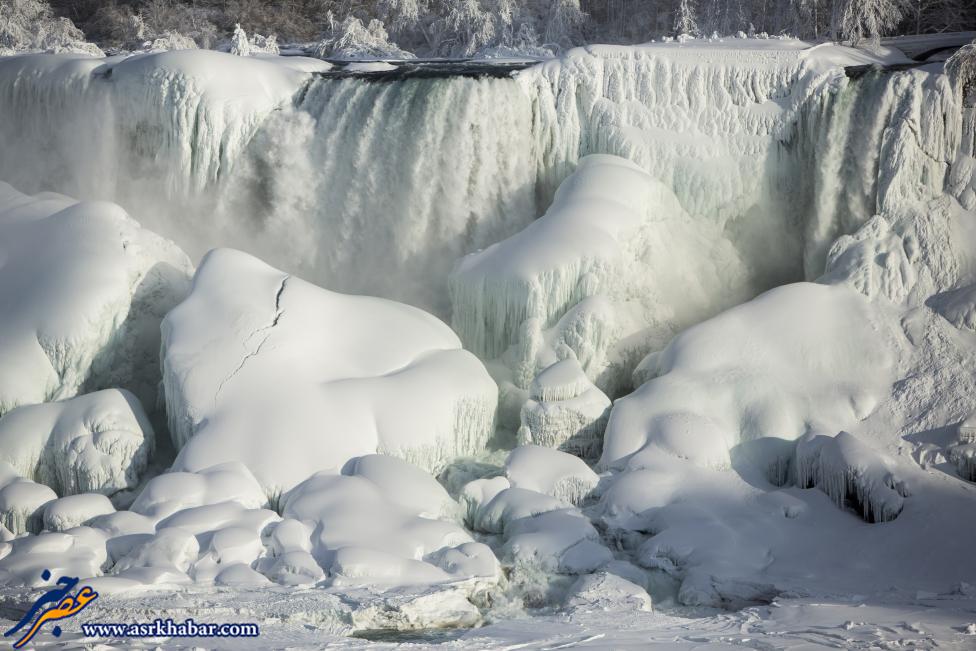 آبشار نیاگارا یخ زد (عکس)