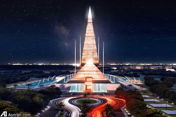 ساخت هرم شیشه ای در قلب قاهره! ساخت هرم شیشه ای در قلب قاهره!