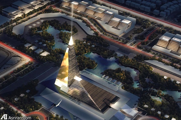 ساخت هرم شیشه ای در قلب قاهره! ساخت هرم شیشه ای در قلب قاهره!