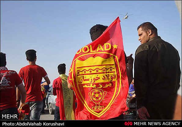 دیدار تیم های فوتبال فولاد خوزستان و السد قطر (عکس)