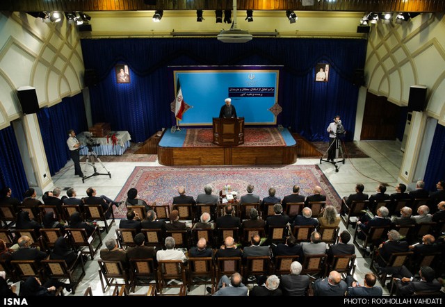 تجلیل از محققان و هنرمندان نخبه کشور با حضور روحانی (عکس)