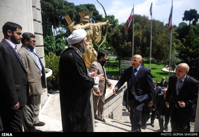 دیدار آملی‌لاریجانی با رییس قوه قضاییه عراق (عکس)