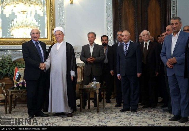 دیدار رئیس قوه قضاییه عراق با هاشمی رفسنجانی (عکس)