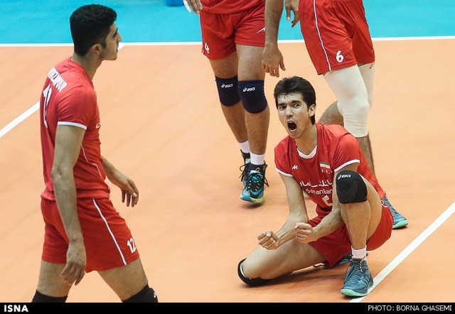 دیدار تیم‌های ملی والیبال ایران و برزیل (عکس)